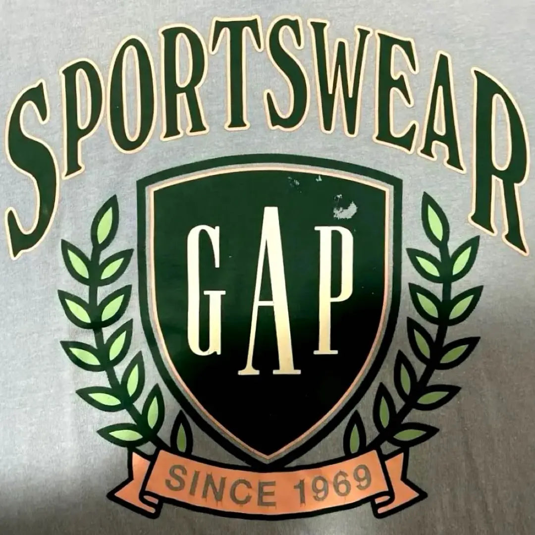 ◆Camiseta con el logotipo del emblema de GAP SPORTS WEAR azul claro