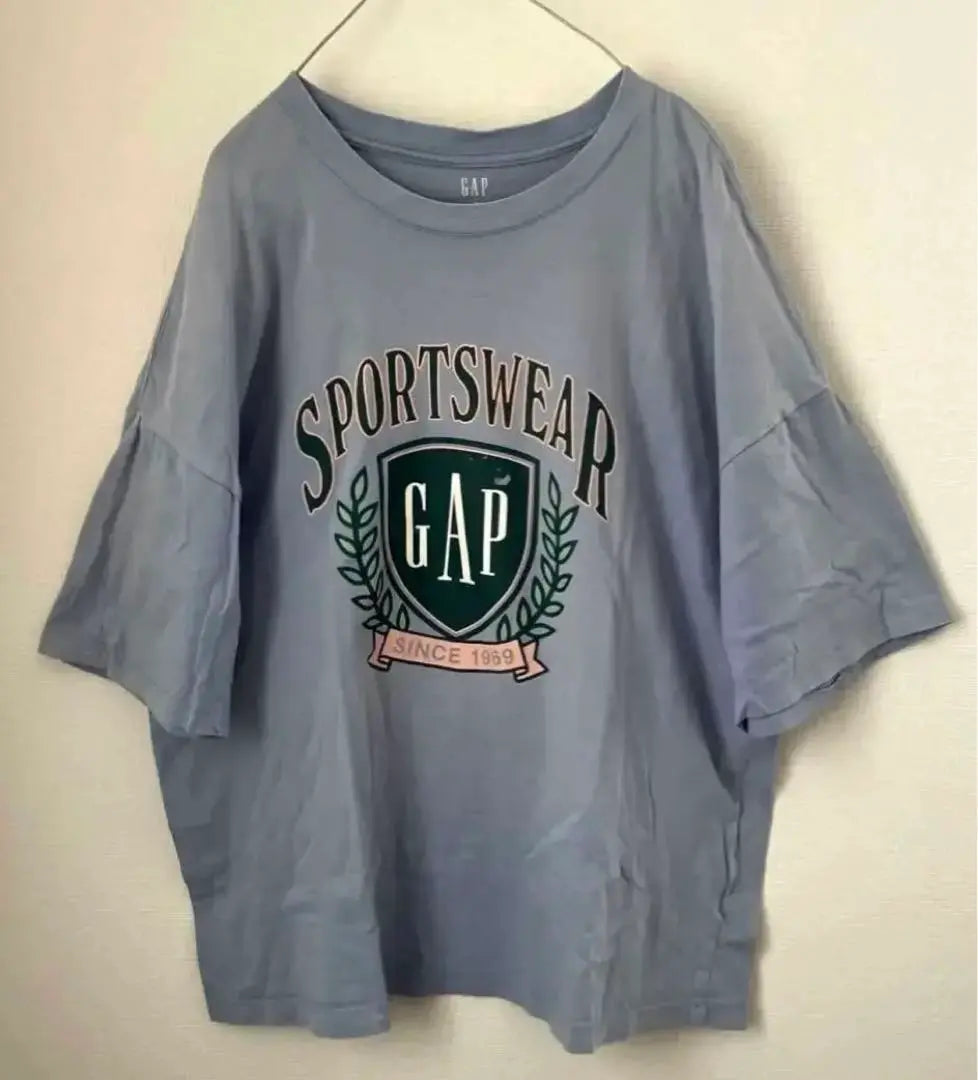 ◆GAP SPORTS WEAR Emblem Logo T-shirt Light blue