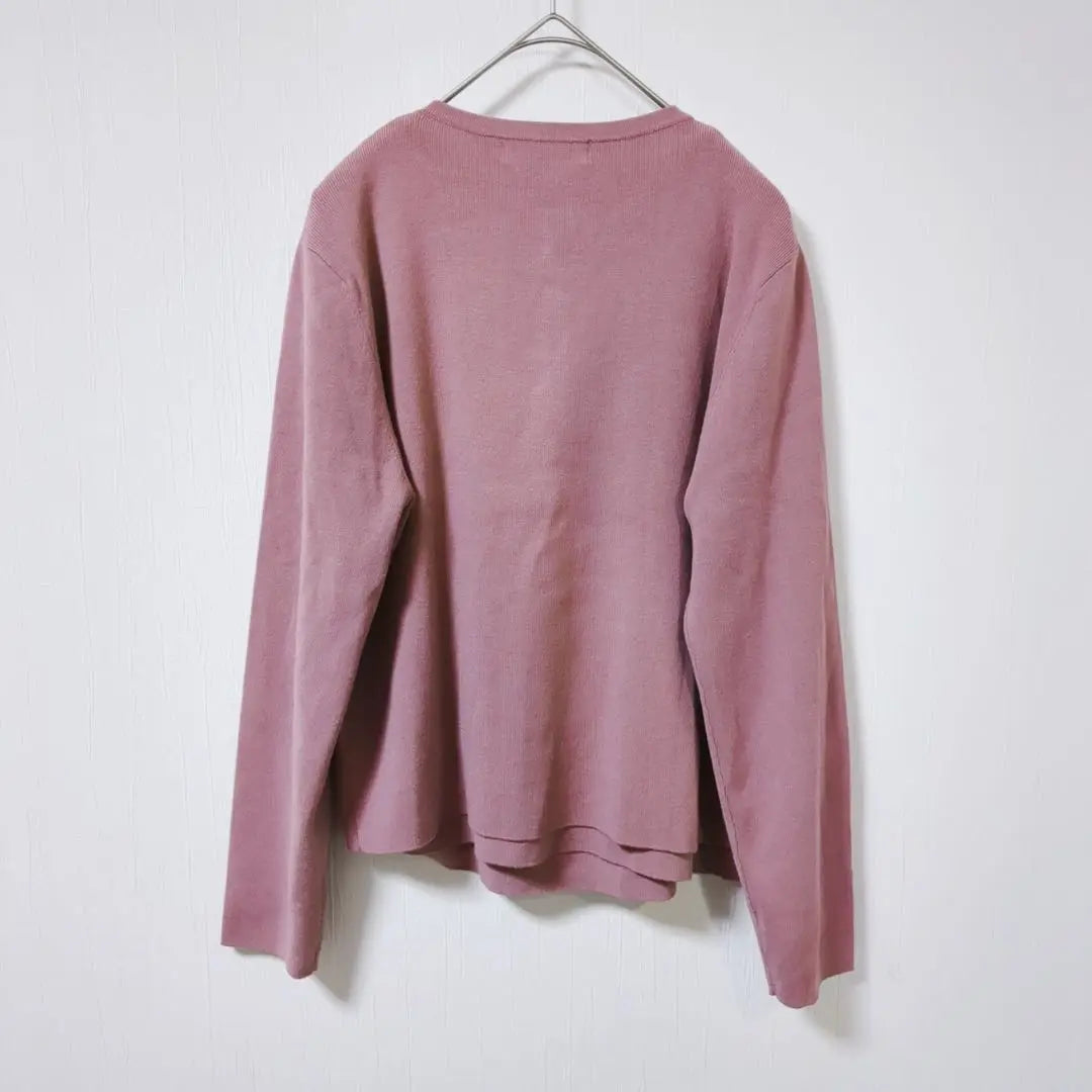 [Marriper Efde] Setup Long Sleeve Knit Card Cut Sew (M) | 【マーリエパーエフデ】セットアップ　長袖ニットカーディガン　カットソー(M)