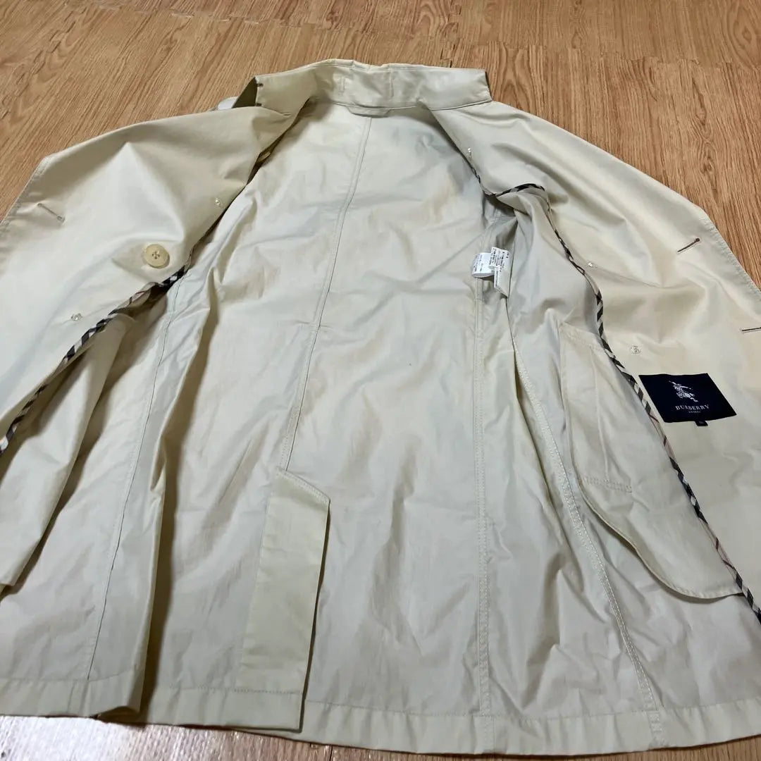 Burberry 38 Talla Crema Doble Pecho Trench Court | 38 サイズ クリーム色 ダブルブレスト トレンチコート