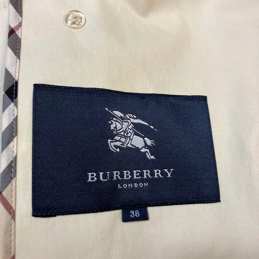 Burberry 38 Talla Crema Doble Pecho Trench Court | 38 サイズ クリーム色 ダブルブレスト トレンチコート