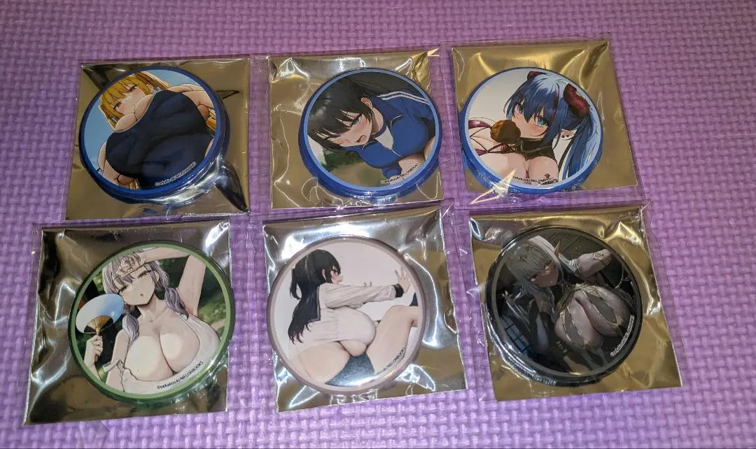 Beautiful Girl Can Badges 6 Types World Gallery Collection oekakizuki