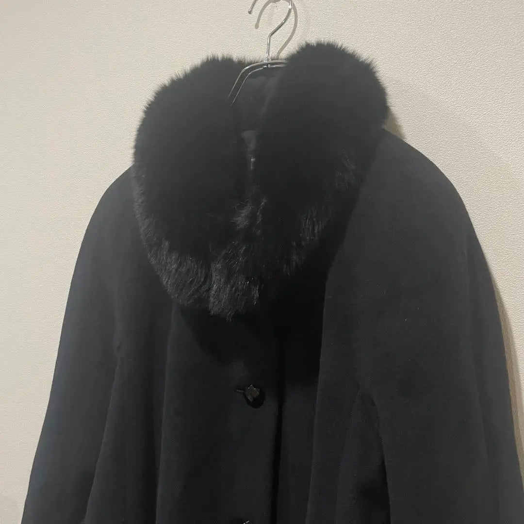 Peacoat M Black Long Coat sold out Bellesafeena Winter