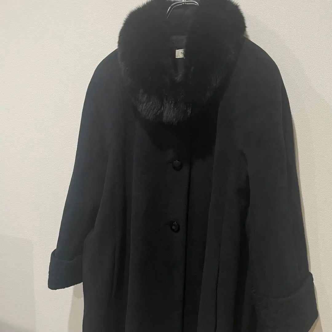 Peacoat M Black Long Coat sold out Bellesafeena Winter