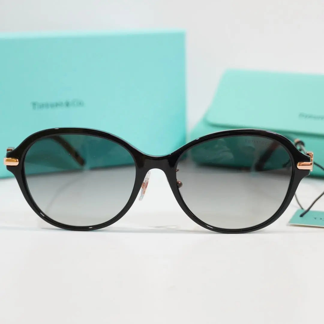 Gafas de sol TIFFANY nuevas, sin usar, con montura en oro rosa y negro