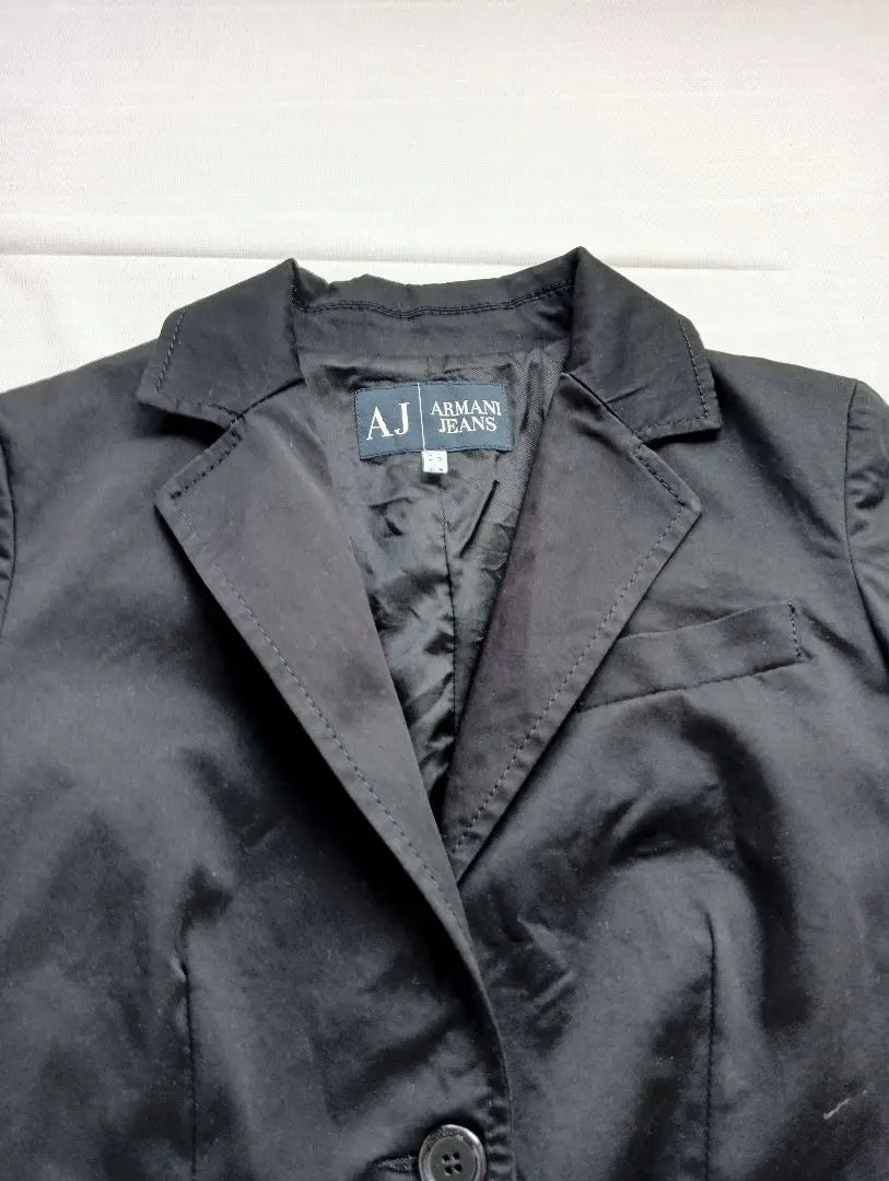 ARMANI JEANS Black Tailored Jacket USA4