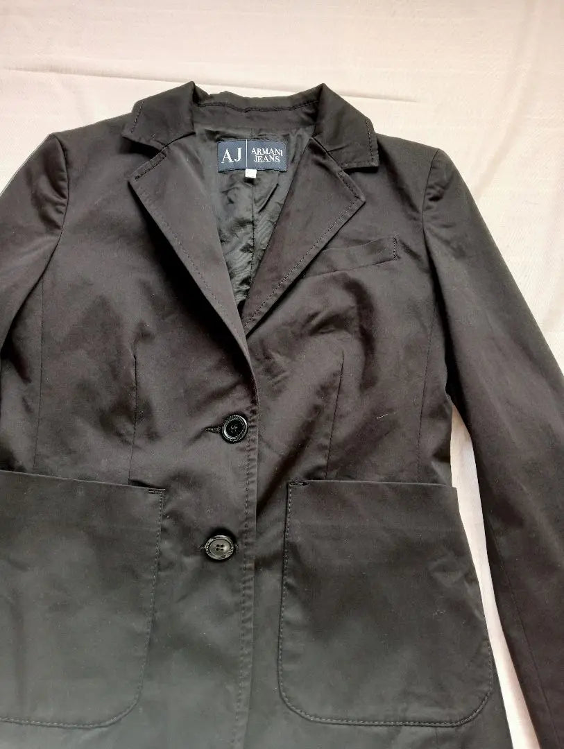 ARMANI JEANS Black Tailored Jacket USA4