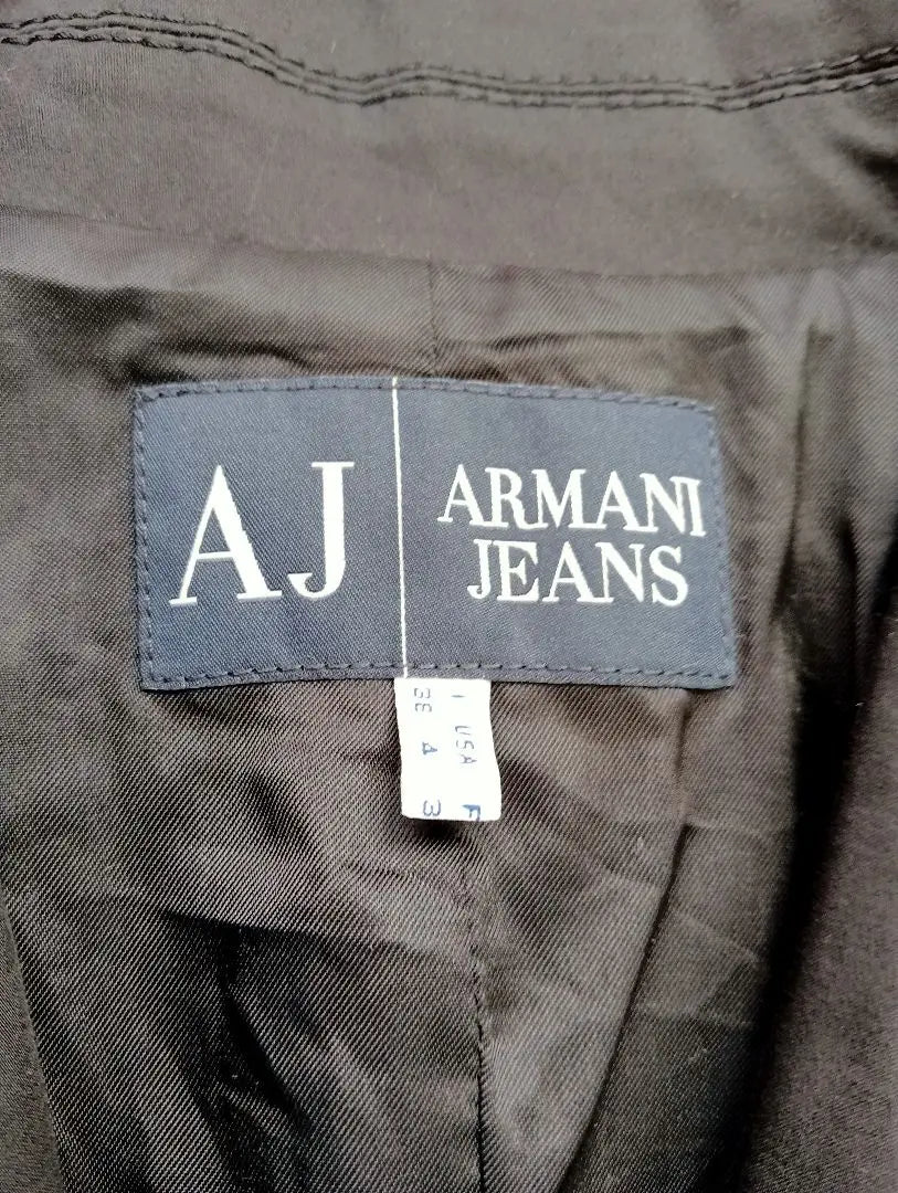 ARMANI JEANS Chaqueta negra de sastrería USA4