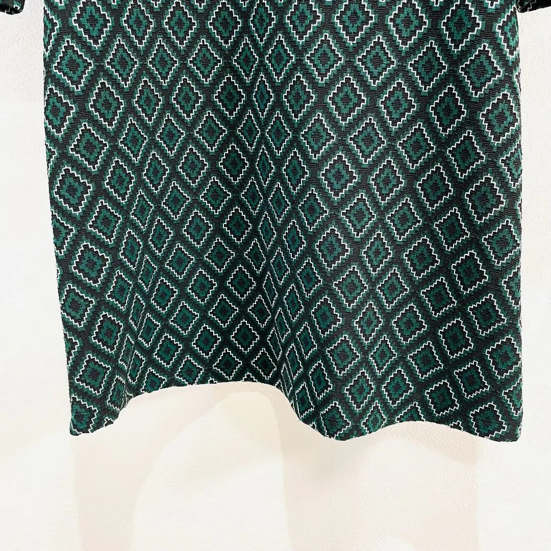 ZARA All-over pattern Dress Geometric pattern Oriental pattern High-looking stylish