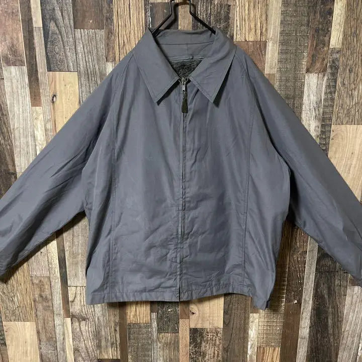 Gris Trabajo Blouson Hombres L USA Ropa antigua 90s Chaqueta de manga larga | グレー ワーク ブルゾン メンズ L USA古着 90s 長袖 ジャケット