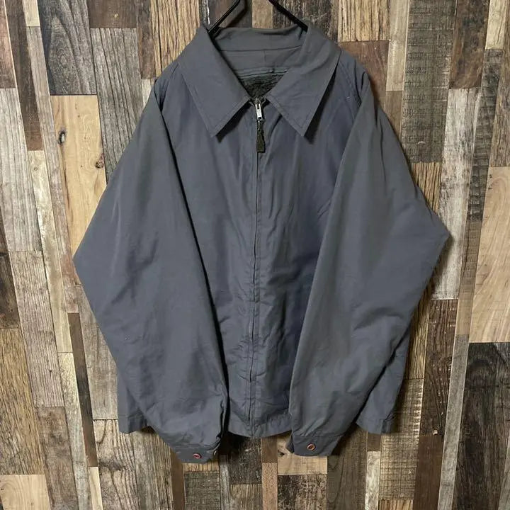 Gris Trabajo Blouson Hombres L USA Ropa antigua 90s Chaqueta de manga larga | グレー ワーク ブルゾン メンズ L USA古着 90s 長袖 ジャケット