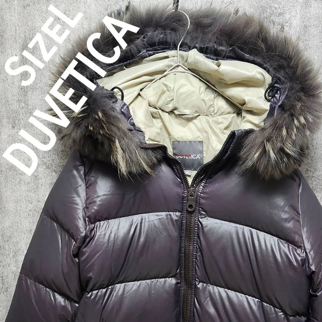 DUVETICA Down Coat Raccoon Fur KAPPA 40 Mid Length