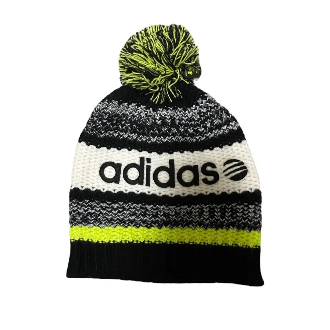 00S Adidas Knit Cap Pom Ponnit Hat Beanie Y2K