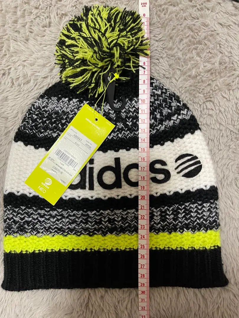 00S Adidas Knit Cap Pom Ponnit Hat Beanie Y2K