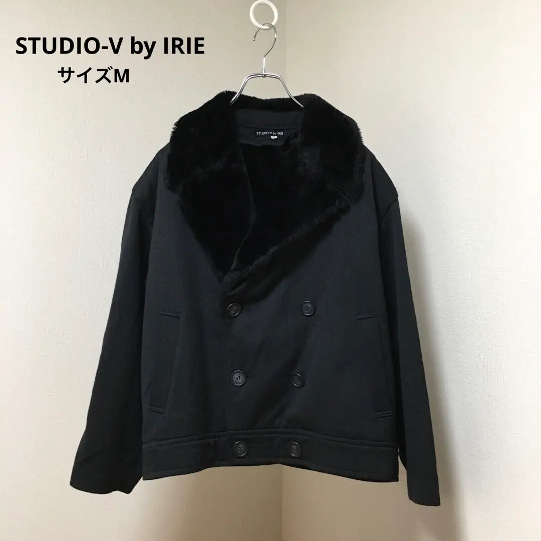 [STUDIO-V by IRIE] Wool coat double button fur short