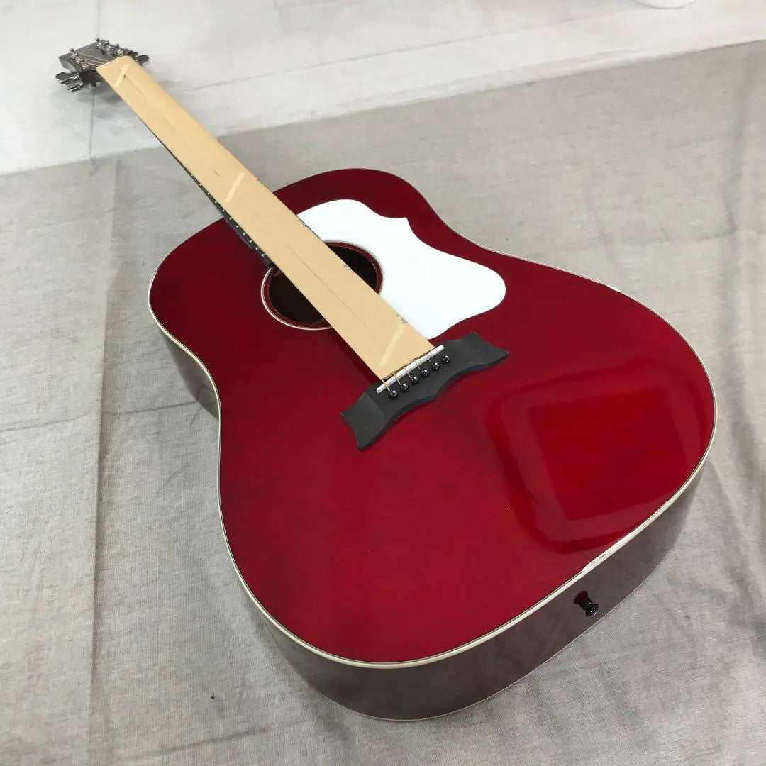 MORRIS G-021 WR (Wine Red) Acoustic Guitar