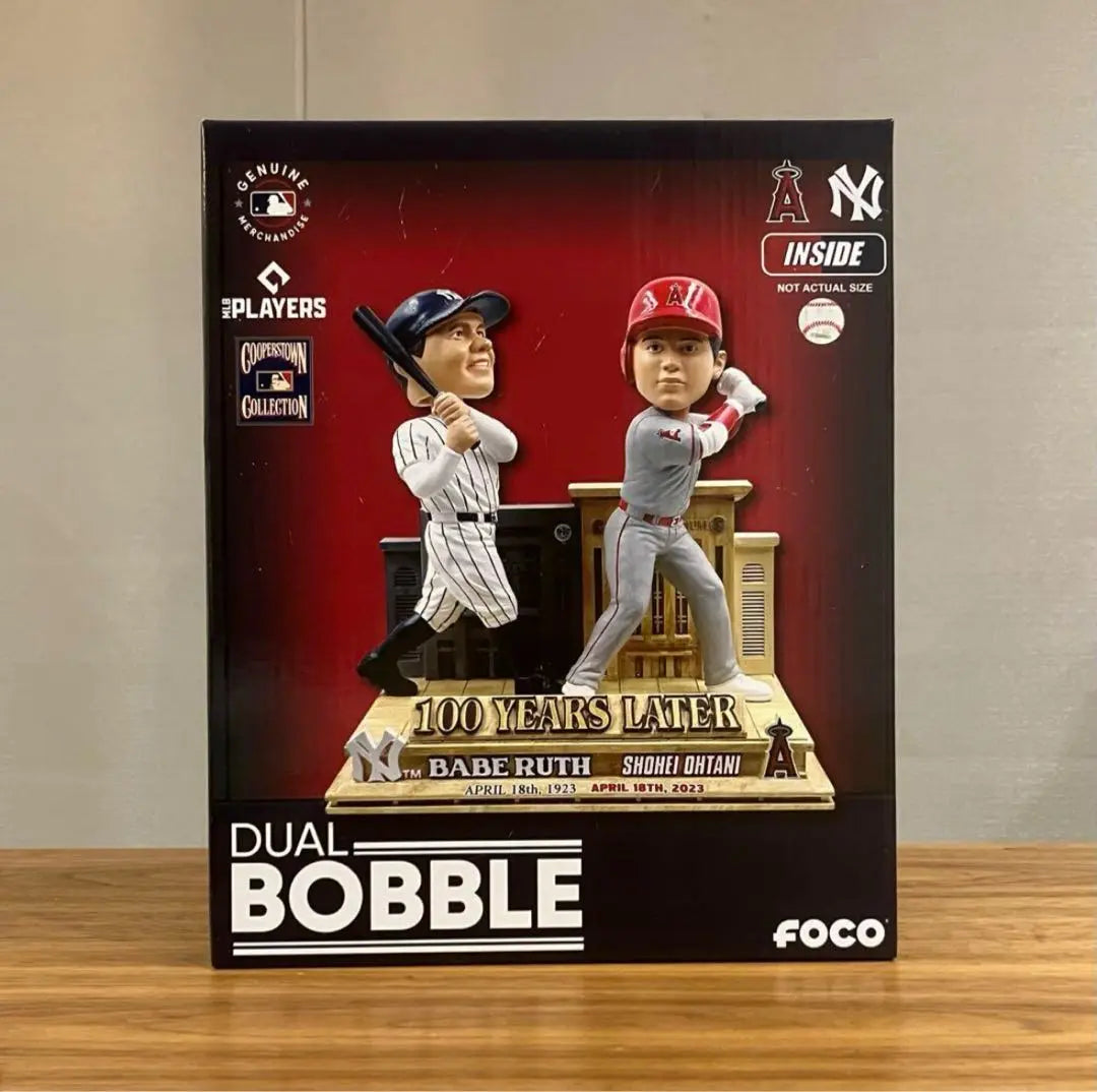 [Nuevo, limitado a 216 piezas en todo el mundo] Muñeco cabezón doble de Shohei Otani + Babe Ruth