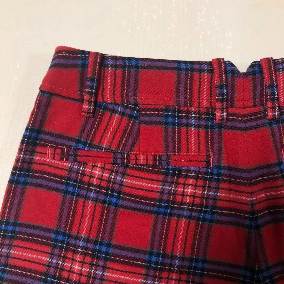 Falda culotte Munsingwear nueva sin usar, roja, cuadros, talla 11