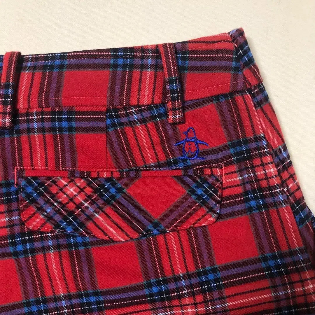 Brand new, unused, munsingwear, culottes, skirt, red, check, size 11