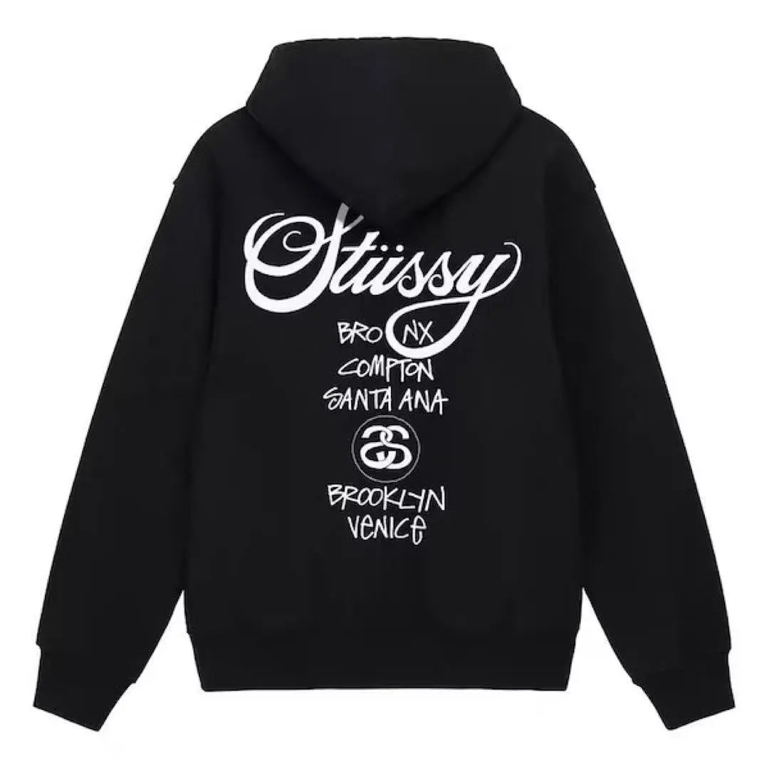 ⭐️Sudadera con capucha y cremallera Stussy WORLD TOUR⭐️