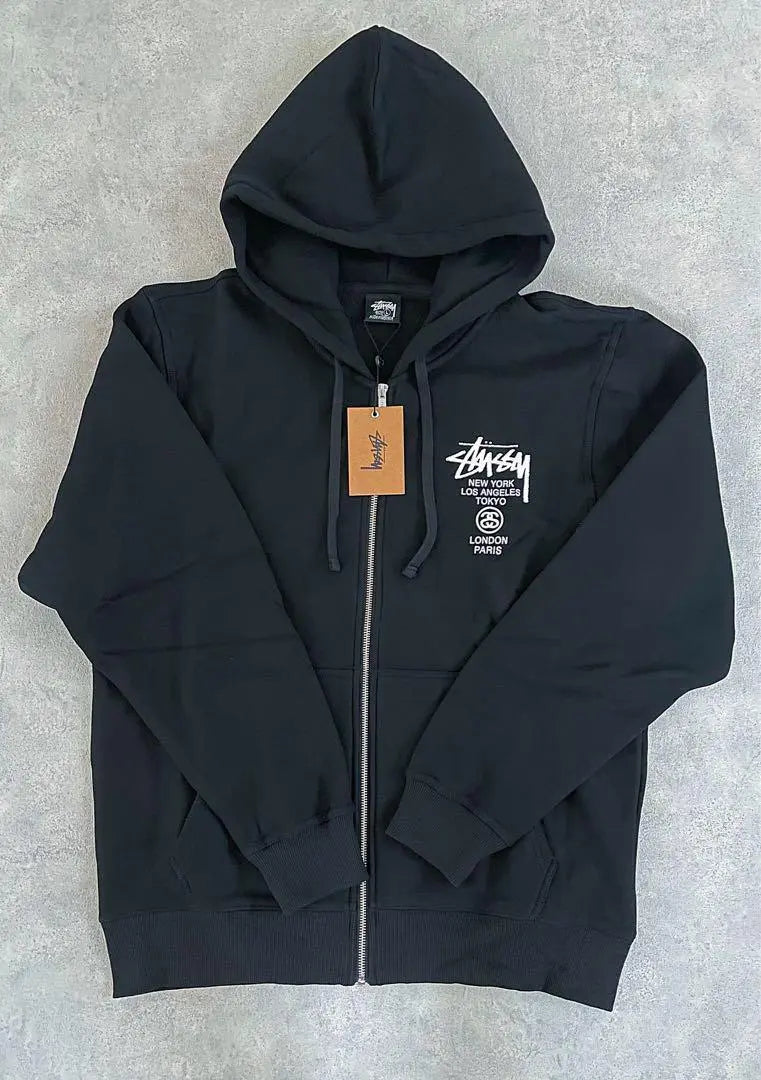 ⭐️Sudadera con capucha y cremallera Stussy WORLD TOUR⭐️