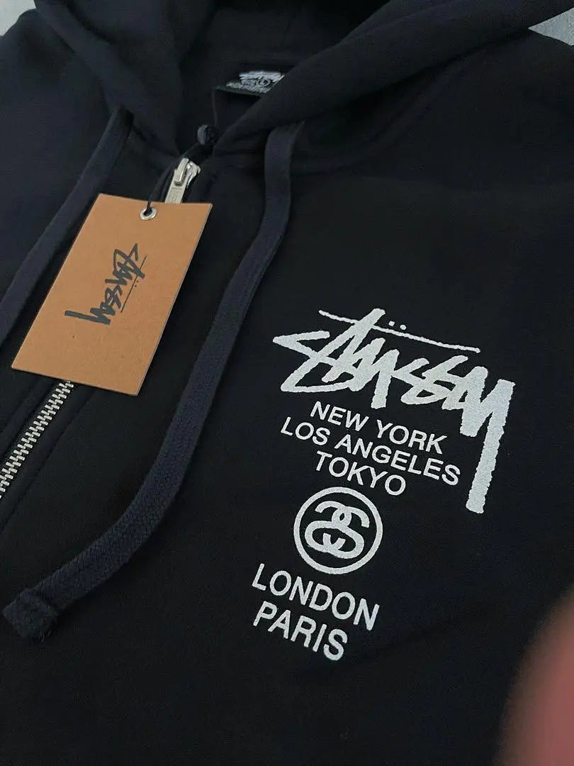 ⭐️Sudadera con capucha y cremallera Stussy WORLD TOUR⭐️