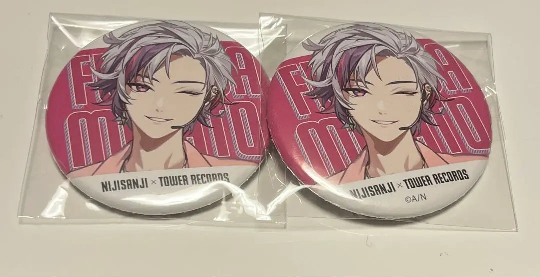 Fuwa Minato Tower Records Can Badge 2-piece set, bulk sale