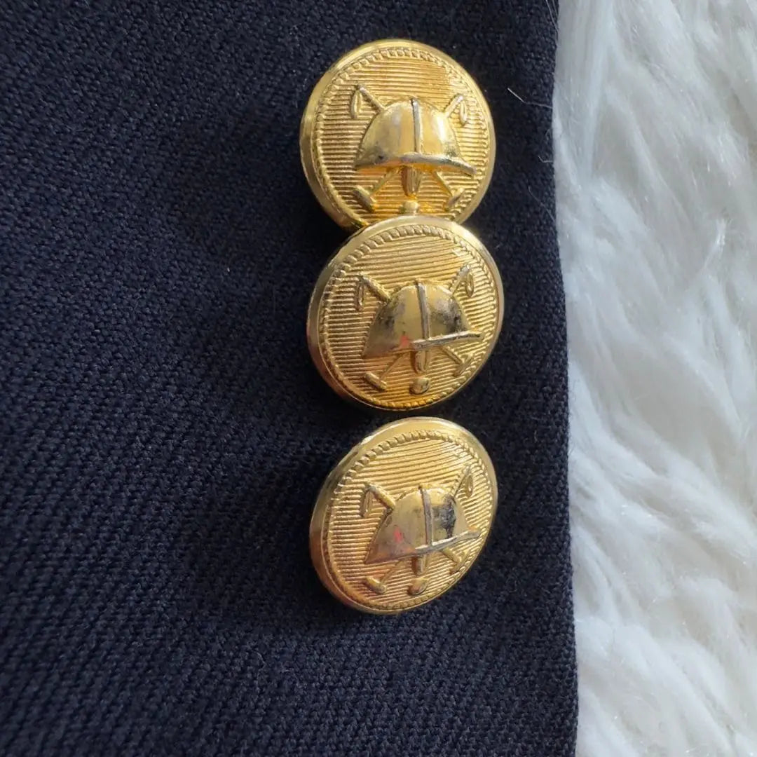 Popular ✨Polo Ralph Lauren Navy Blue Double Gold button [110]