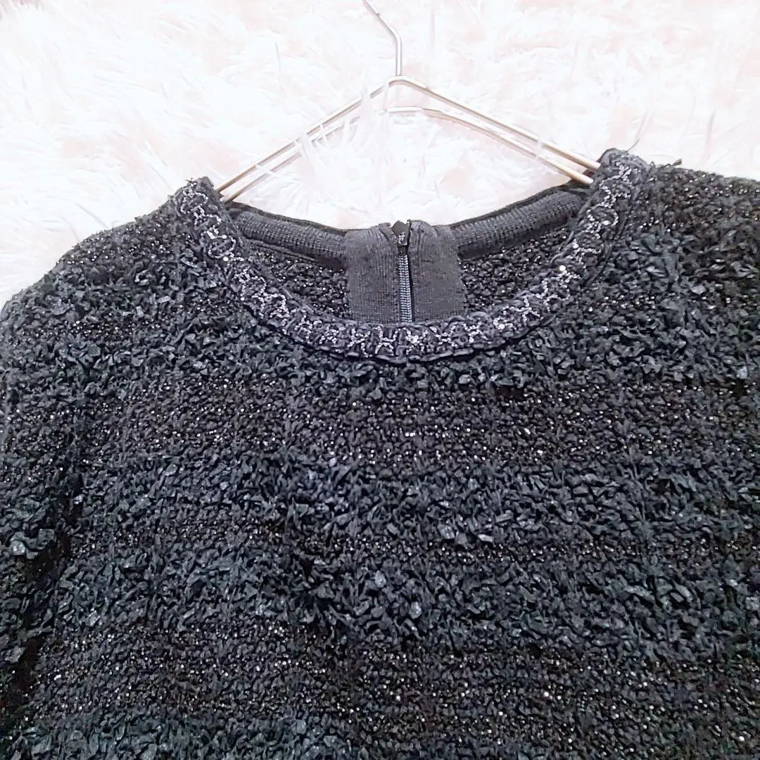 Nuevo Vestido Derma Premium Glitter Tweed LL Large Formal ○ | 新品 ダーマプレミアム ラメ ツイード ワンピース LL 大きい フォーマル○