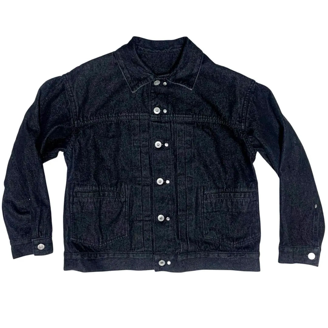 [Dessin] Reversible denim jacket, black, size 1