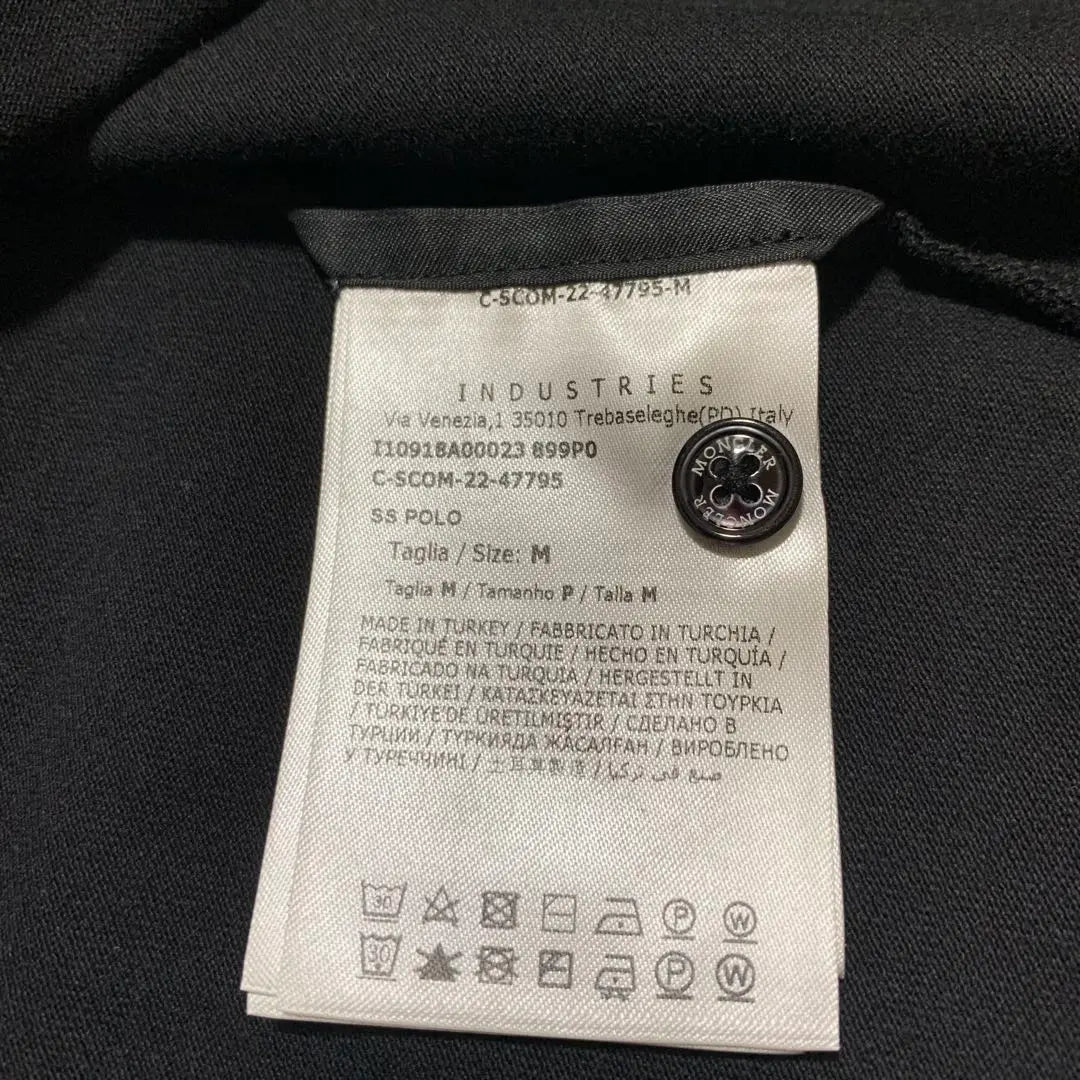 Camiseta Moncler 2023 negra M como nueva Producto nacional genuino 3S638