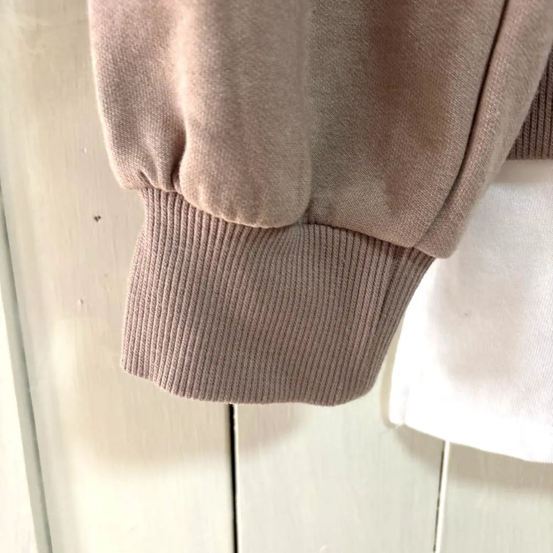 Brown Layered Long Sleeve Sweatshirt L Size