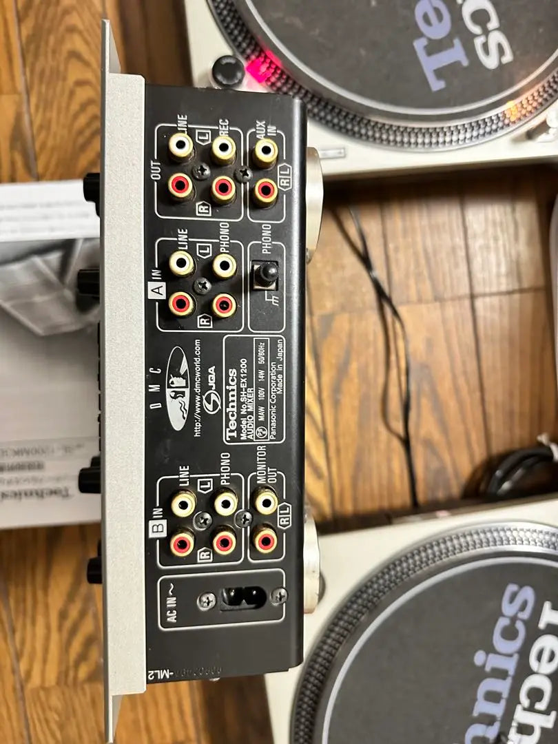 Technics SL-1200MK3D 2 mixer set