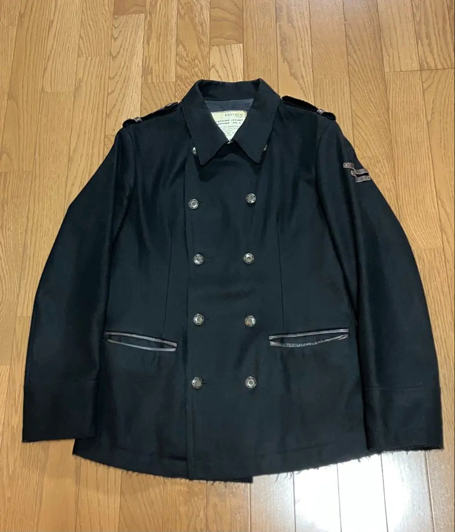 VERAPELLE Military Wool Peacoat (Black) Size 48 | VERAPELLE ミリタリーウール　ピーコート(黒)48サイズ