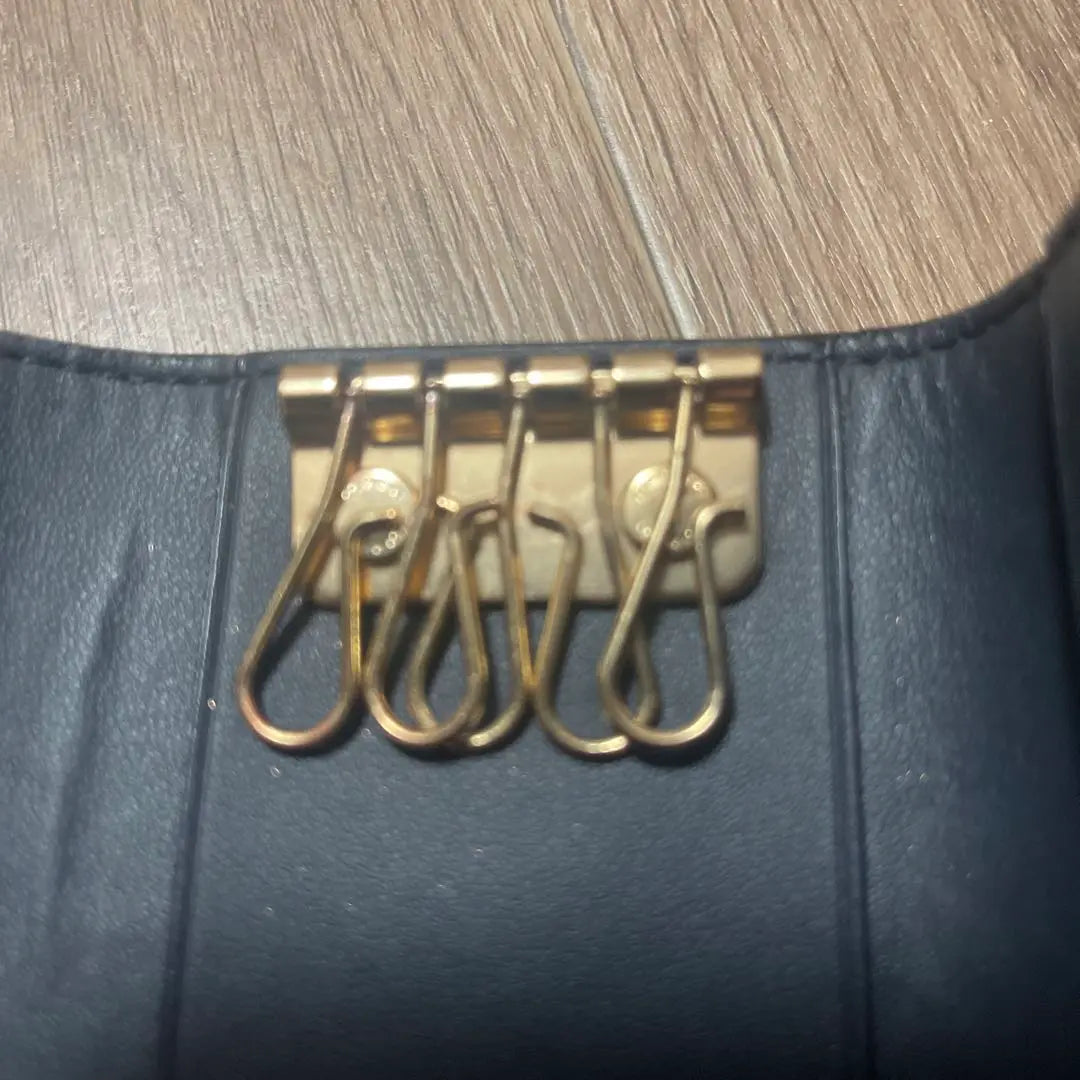 [Buen estado] Estuche para llaves COACH de lona con 5 anillas y firma, reducción de precio