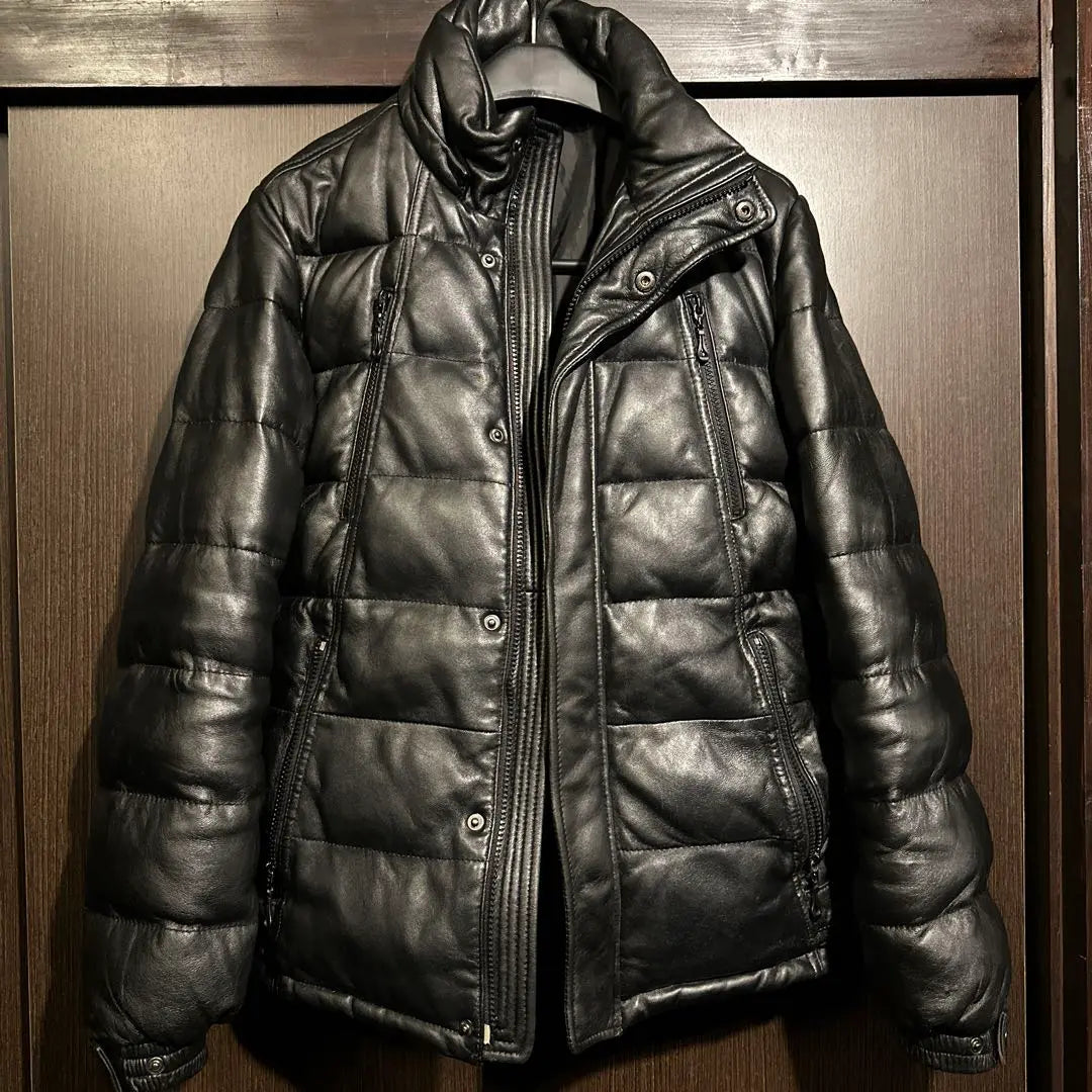 ⭐️MALE & Co. Lamb Leather Down Jacket S