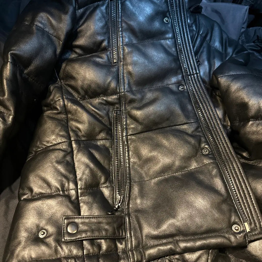 ⭐️MALE & Co. Lamb Leather Down Jacket S