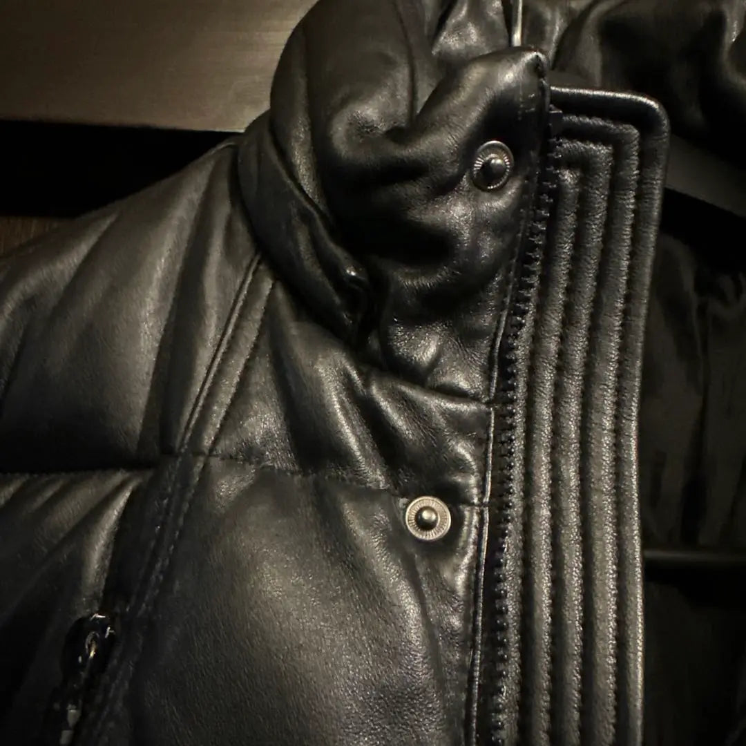 ⭐️MALE & Co. Lamb Leather Down Jacket S