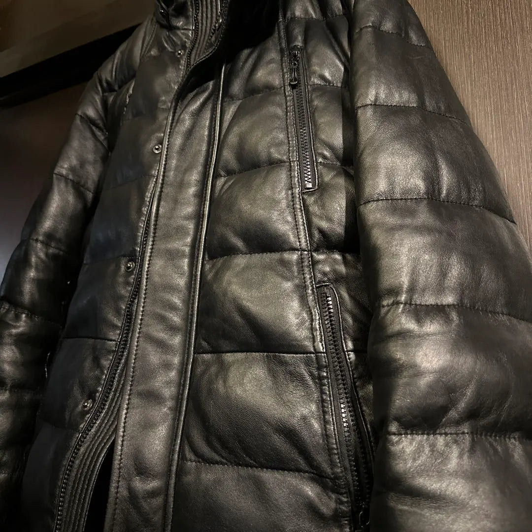 ⭐️MALE & Co. Lamb Leather Down Jacket S