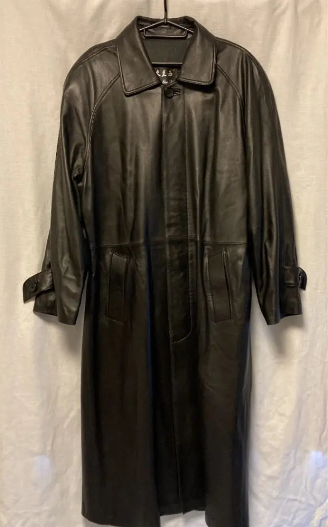 Genuine leather❗️❗️Yayan West 90s Trench coat Lamb leather Long coat with belt