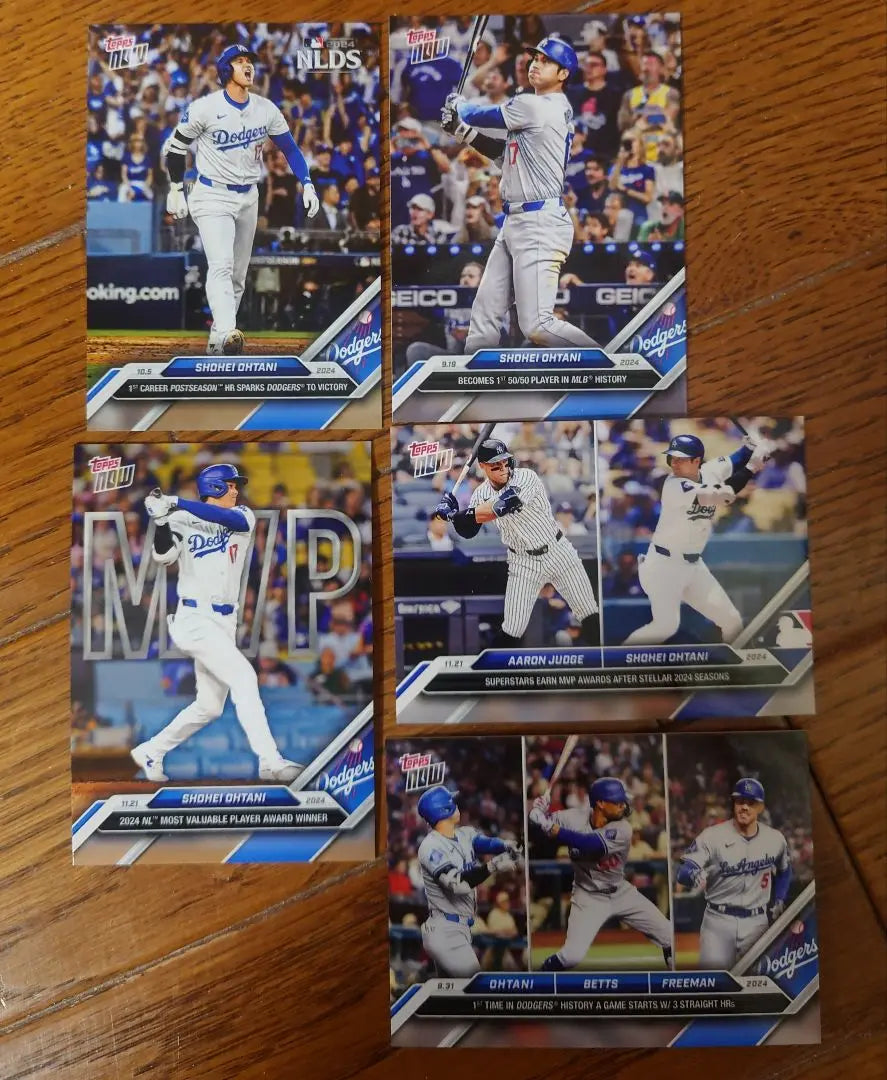 Otani Shohei 9 cards set Dodgers