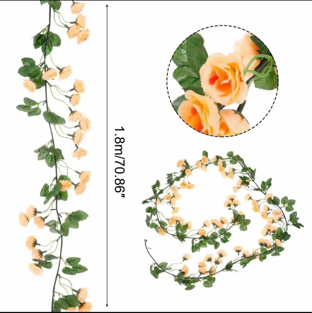 ⭐️Fake Vine Garland Art Flower Decoration 3 pieces