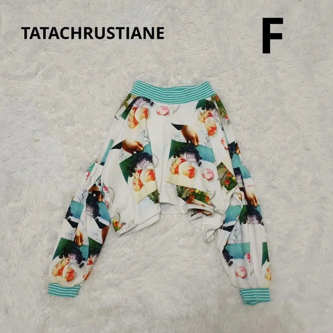 Tata Christian Tops All-over Pattern Vintage Fruit Pattern Multicolor Colorful