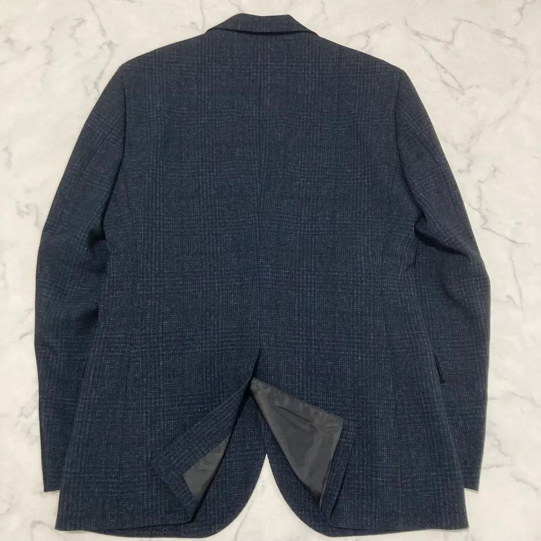 Beautiful condition Simplice Suit Navy Check Washable Size 46