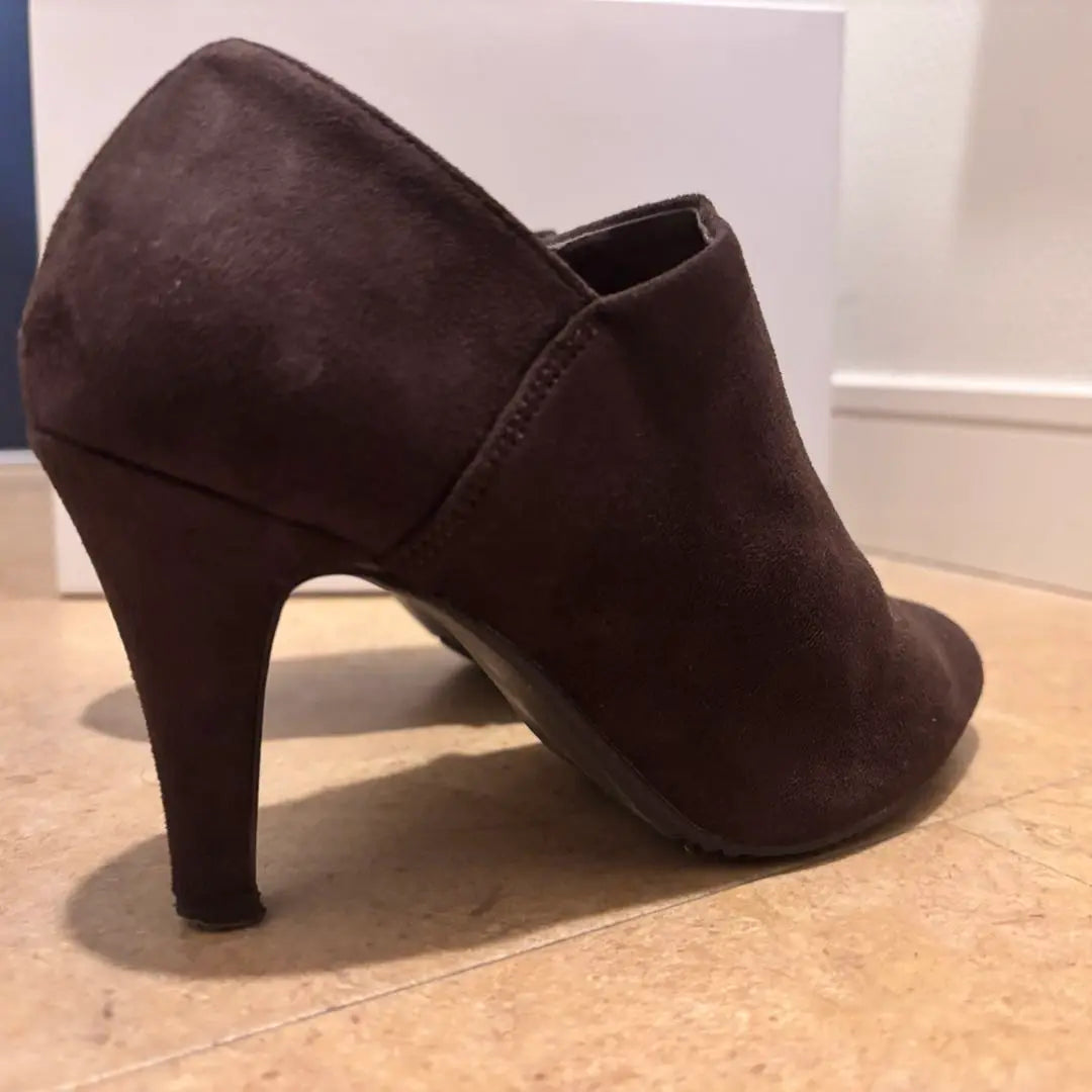 [Good condition] RANDA final price reduction Dark brown suede booty RANDA