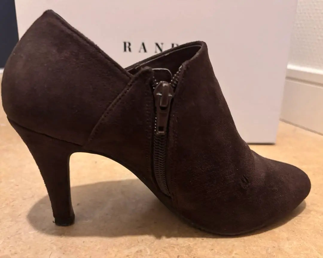 [Good condition] RANDA final price reduction Dark brown suede booty RANDA