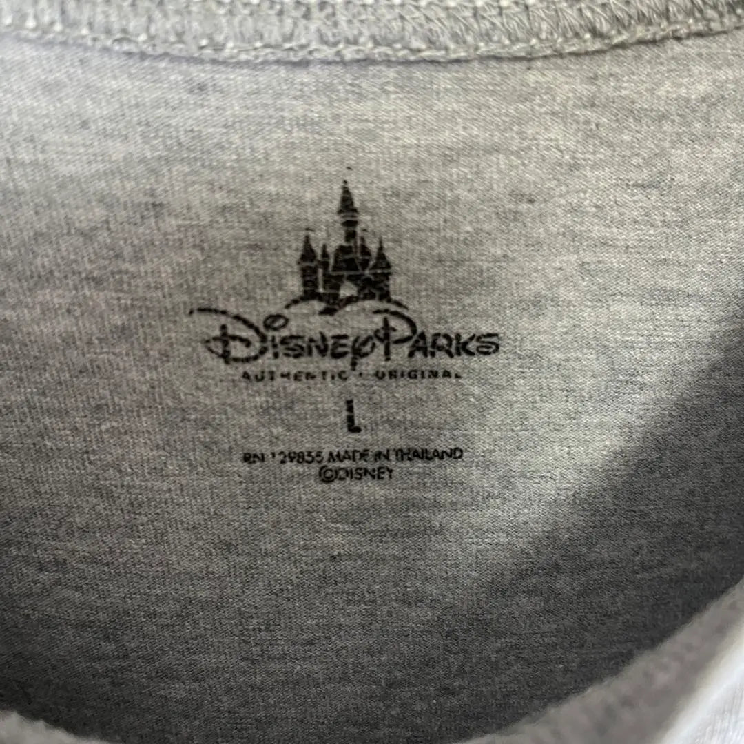 [Long T-shirt] Mickey embroidery Disney Parks L long sleeves overseas old clothing