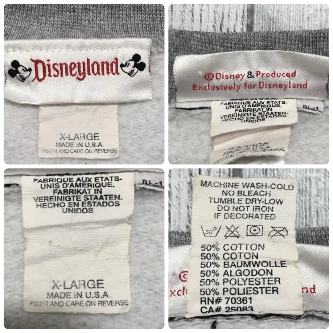 Made in USA ☆ Disney Character Print 90s 2XL equivalent trainer sweatshirt