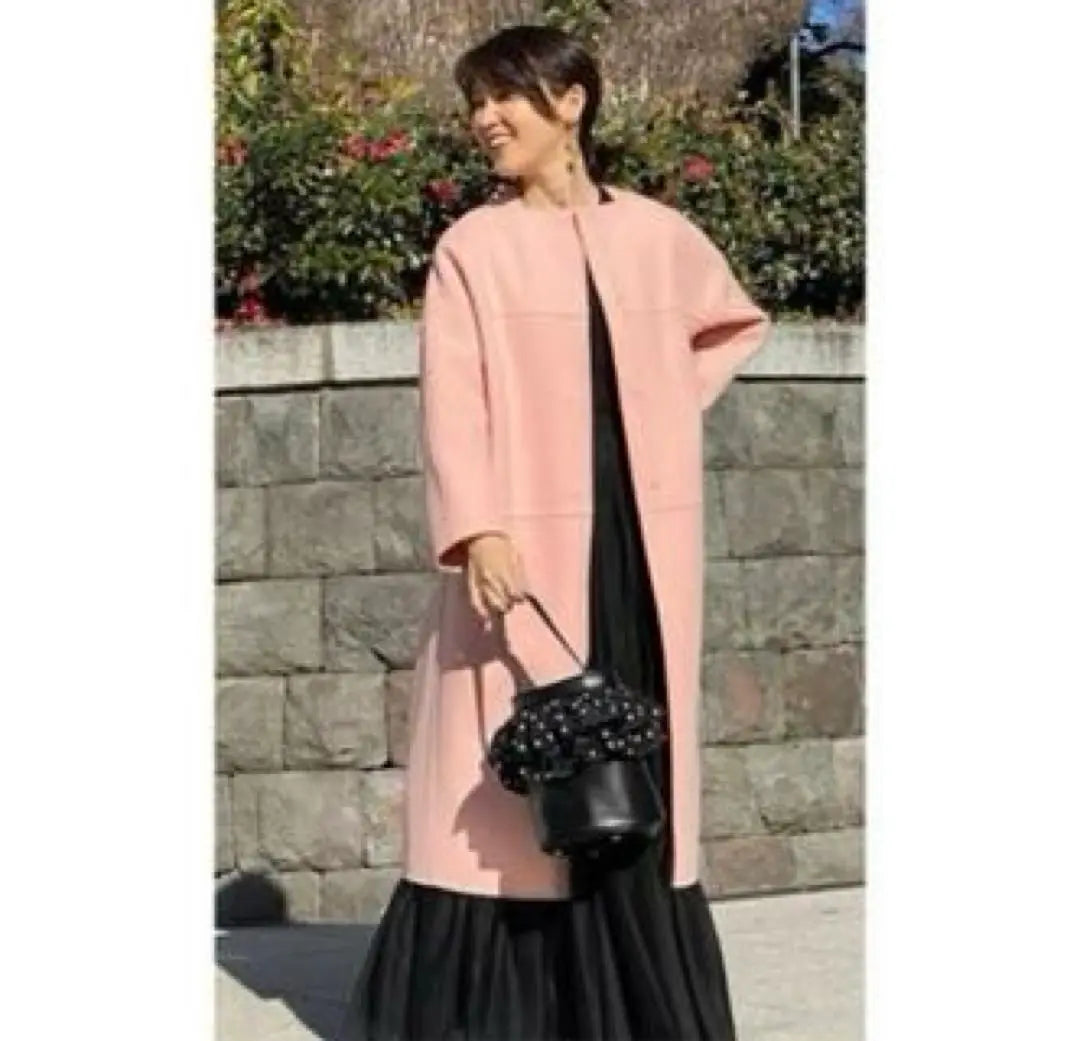 drawer baby pink coat