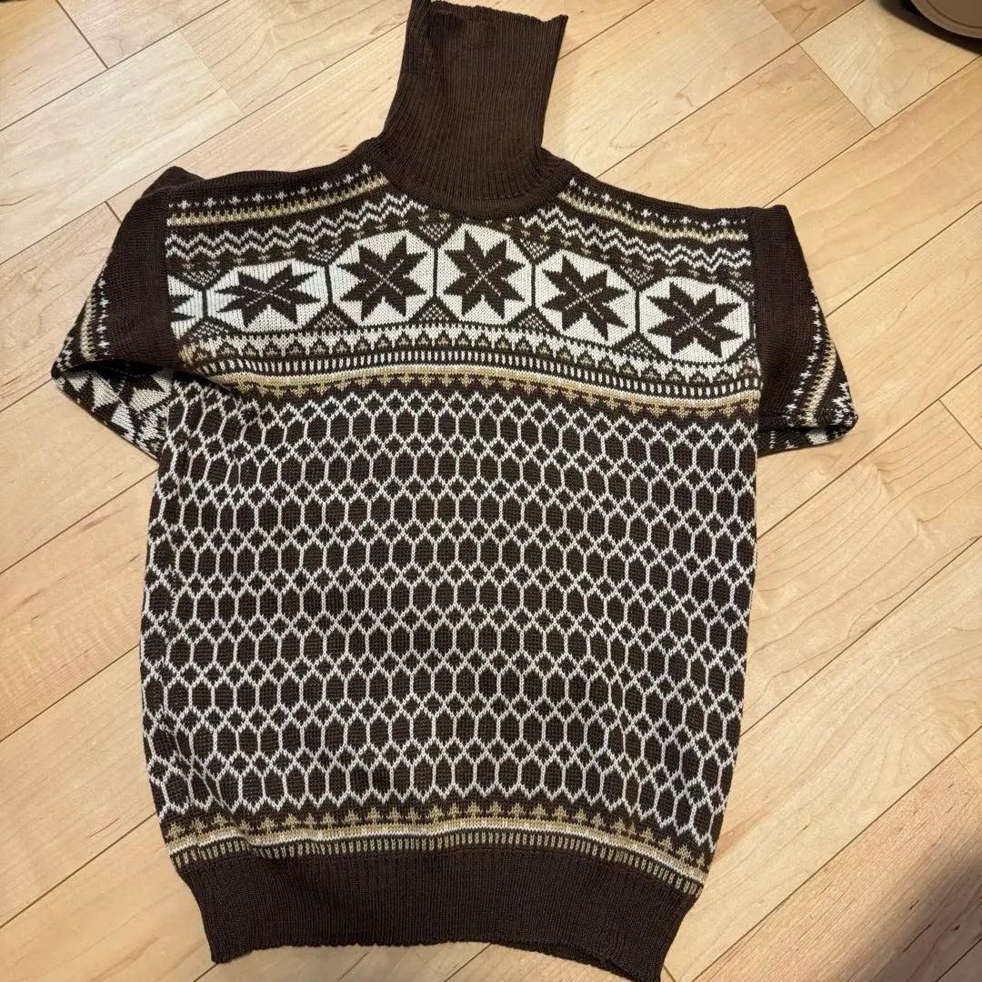 Vintage turtleneck knit sweater OOTHO